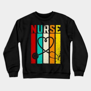 Nurse Retro Crewneck Sweatshirt